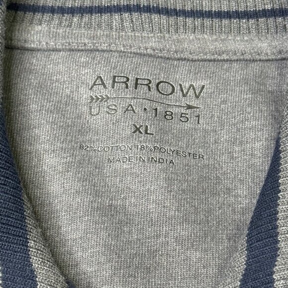 NWT Arrow X-Large Sueded Fleece Jacket Navy Blue Full Zip Sweatshirt - Picture 9 of 9